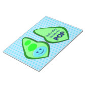 Bereit zum Pop Baby Boy Blue Pee Notizblock (angewinkelt)