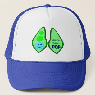 Bereit zum Pop Baby Boy Blue Pee Truckerkappe