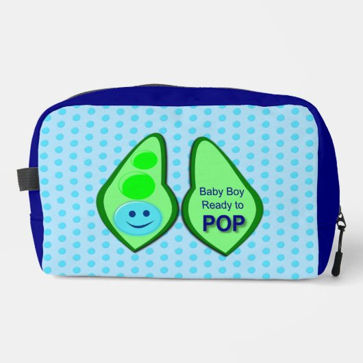 Bereit zum Pop Baby Boy Blue Pee Waschbeutel (Vorderseite)
