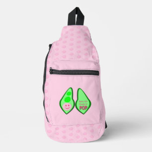 Bereit zum Pop Baby Girl Pink Pea Crossbody Bag