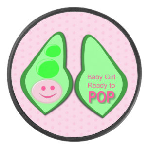 Bereit zum Pop Baby Girl Pink Pea Eishockey Puck