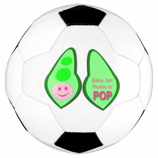 Bereit zum Pop Baby Girl Pink Pea Fußball (Vorderseite)