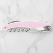 Bereit zum Pop Baby Girl Pink Pea Kellnermesser (Rückseite)