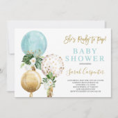 Bereit zum Pop Baby Shower Boy Einladung (Vorderseite)