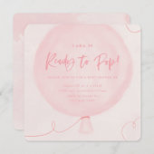 Bereit zum Pop! Babydusche einladen Einladung (Vorne/Hinten)