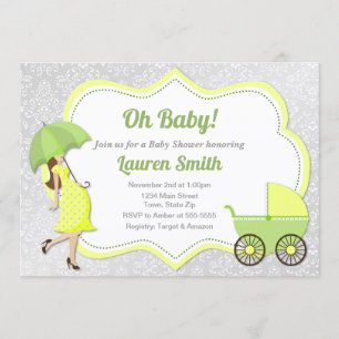 Bereit zum Pop Babydusche Einladung neutral