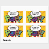 Bereit zum POP Babydusche Funny Modernst Rechteckiger Aufkleber (Blatt)