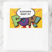 Bereit zum POP Babydusche Funny Modernst Rechteckiger Aufkleber (Tasche)