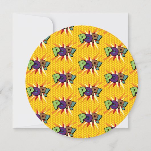 Bereit zum Pop Babydusche Moderner Spaß Einladung (Rückseite)