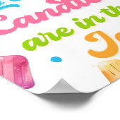 Bereit zum Pop Babydusche schätzen, wie viele Cand Poster (Ecke)