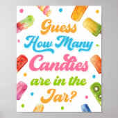 Bereit zum Pop Babydusche schätzen, wie viele Cand Poster (Vorne)