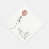 Bereit zum Pop Balloon Pink Baby Dusche Serviette (Ecke)