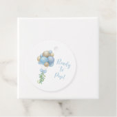 Bereit zum Pop Blue Balloons Boy Baby Showdusche Geschenkanhänger (Beispiel)