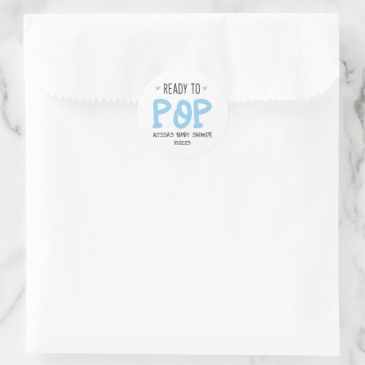 Bereit zum Pop Blue Stickers (Tasche)