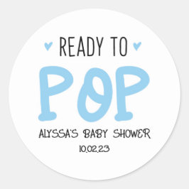 Bereit zum Pop Blue Stickers