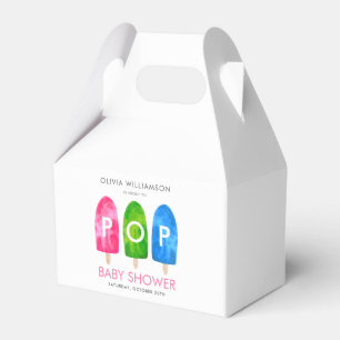 Bereit zum Pop bunt Popsicle Baby Dusche Geschenkschachtel