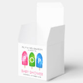 Bereit zum Pop bunt Popsicle Baby Dusche Geschenkschachtel (Geöffnet)