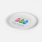 Bereit zum Pop bunt Popsicle Baby Dusche Pappteller (Schrägansicht)