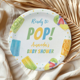 Bereit zum Pop Eiscreme Sommer Babydusche Popsiv Pappteller