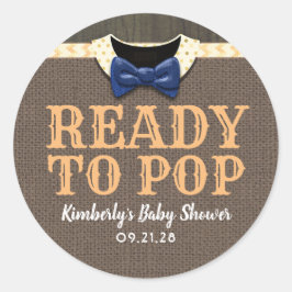 Bereit zum Pop Fun Fall Kinderduschfavoriten Runder Aufkleber