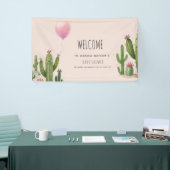 Bereit zum Pop Girl Balloon Cactus Green Baby Show Banner (Messeveranstaltung)