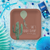 Bereit zum Pop Green Balloon Cactus Terracotta Bab Pappteller (Party)