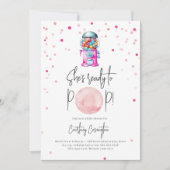 Bereit zum Pop Gumball Machine Bubblegum Babydusch Einladung (Vorderseite)