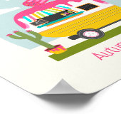 Bereit zum Pop Ice Pop Truck Girl Babydusche Poster (Ecke)