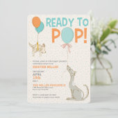 Bereit zum Pop Kinderdusche Einladung (Stehend Vorderseite)