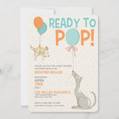 Bereit zum Pop Kinderdusche Einladung (Vorderseite)