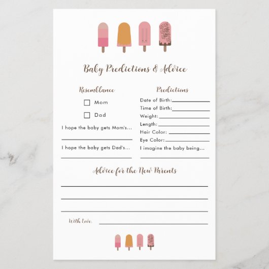 Bereit zum Pop Kinderdusche Vorhersagen Beratung S Flyer (Vorne)