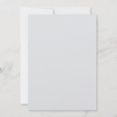 Bereit zum Pop Konfetti Ballon graue Babydusche Einladung (Rückseite)