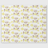 Bereit zum Pop Niedliche Popcorn Babydusche Geschenkpapier (Flach)