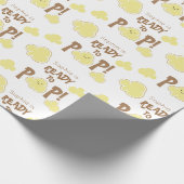 Bereit zum Pop Niedliche Popcorn Babydusche Geschenkpapier (Ecke)