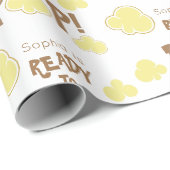Bereit zum Pop Niedliche Popcorn Babydusche Geschenkpapier (Rolleneckpunkt)