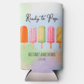 Bereit zum Pop Popsicle Baby Dusche Gefallen Selters Dosenkühler (Vorderseite)