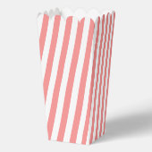 Bereit zum Pop Red Stripe Baby Dusche Popcorn Geschenkschachtel (Rückseite)