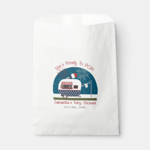 Bereit zum Pop Red White Blue Patriotic Baby Dusch Geschenktütchen