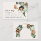 Bereit zum Pop Safari-Bücher für Baby Request Card Begleitkarte (Vorne/Hinten)