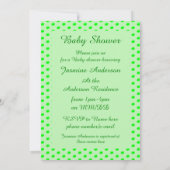 Bereit zum Pop Schwangere, grüne Pea Baby Dusche Einladung (Rückseite)