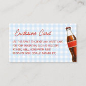 Bereit zum Pop Soda Blue Cola Custom Begleitkarte (Vorderseite)