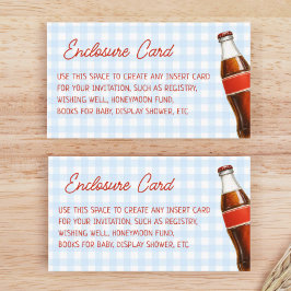 Bereit zum Pop Soda Blue Cola Custom Begleitkarte