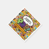 Bereit zum Pop Spaß Modernes Comic Buchen Kinderdu Serviette (Ecke)