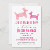 Bereit zum Pop Stilvolle Girl Baby Shower Einladun Einladung (Vorderseite)