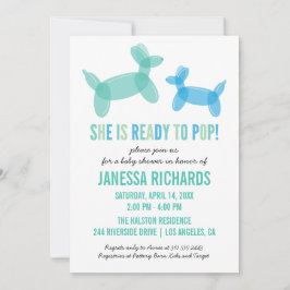 Bereit zum Pop Stilvolle Kinderdusche Einladungen