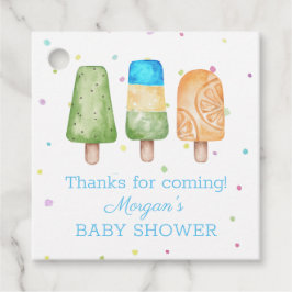 Bereit zum Pop Summer Boy Baby Shower Favoriten Geschenkanhänger