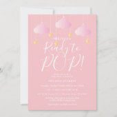 Bereit zum Pop Twinkle Twinkle Baby Girl Dusche Pi Einladung (Vorderseite)