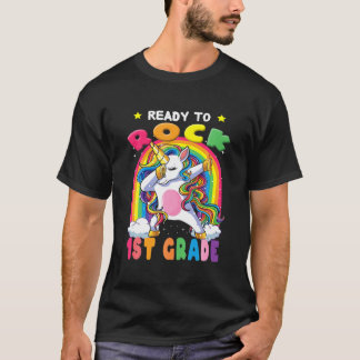 Bereit zum Rock 1. Grade Dabbing Einhorn zurück zu T-Shirt