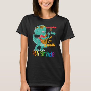 Bereit zum Rock 4. Grade Dinosaur Rock zurück nach T-Shirt
