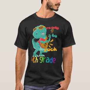 Bereit zum Rock 4. Grade Dinosaur Rock zurück nach T-Shirt